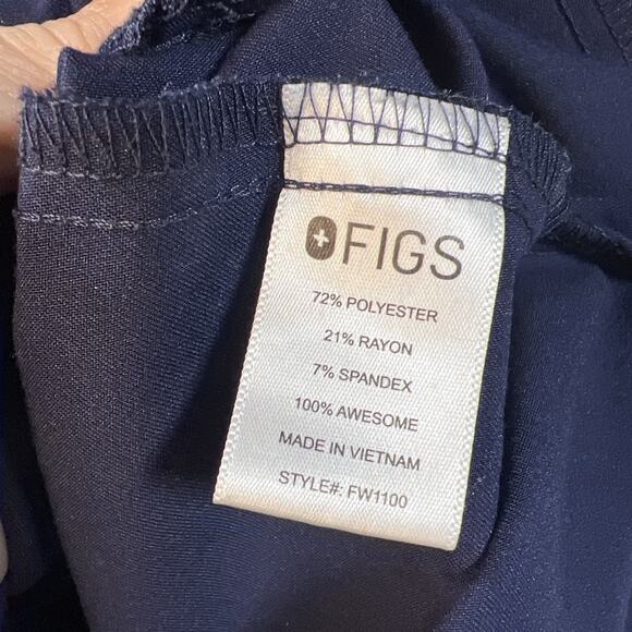 FIGS 2 Tops Womens XS Blue green Casma 3 Pockets Short Sleeve Technical Comfort - Picture 4 of 10